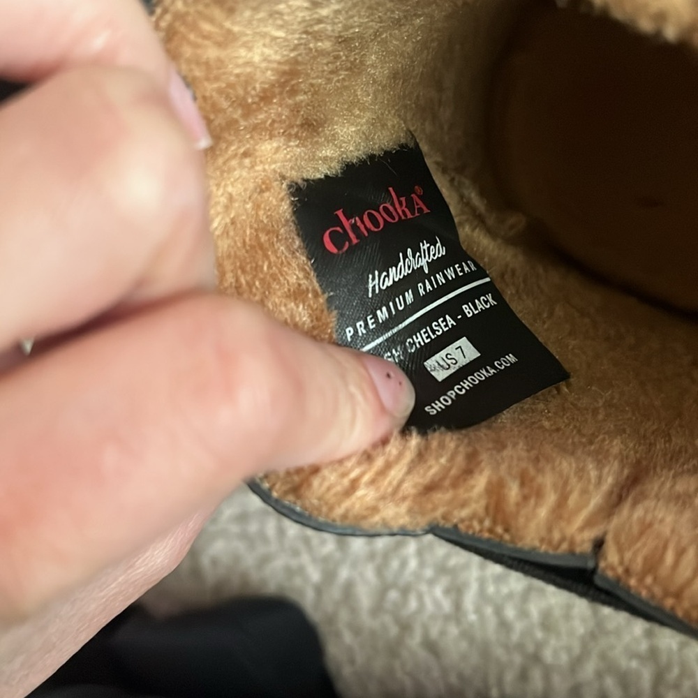 “Chooka: Premium Rainwear- Plush Chelsea size 7” - Picture 8 of 10